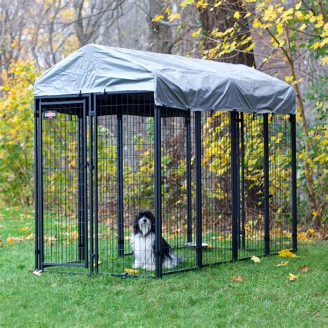 galvanized steel boxed kennel kit|pet sentinel kennel kit.